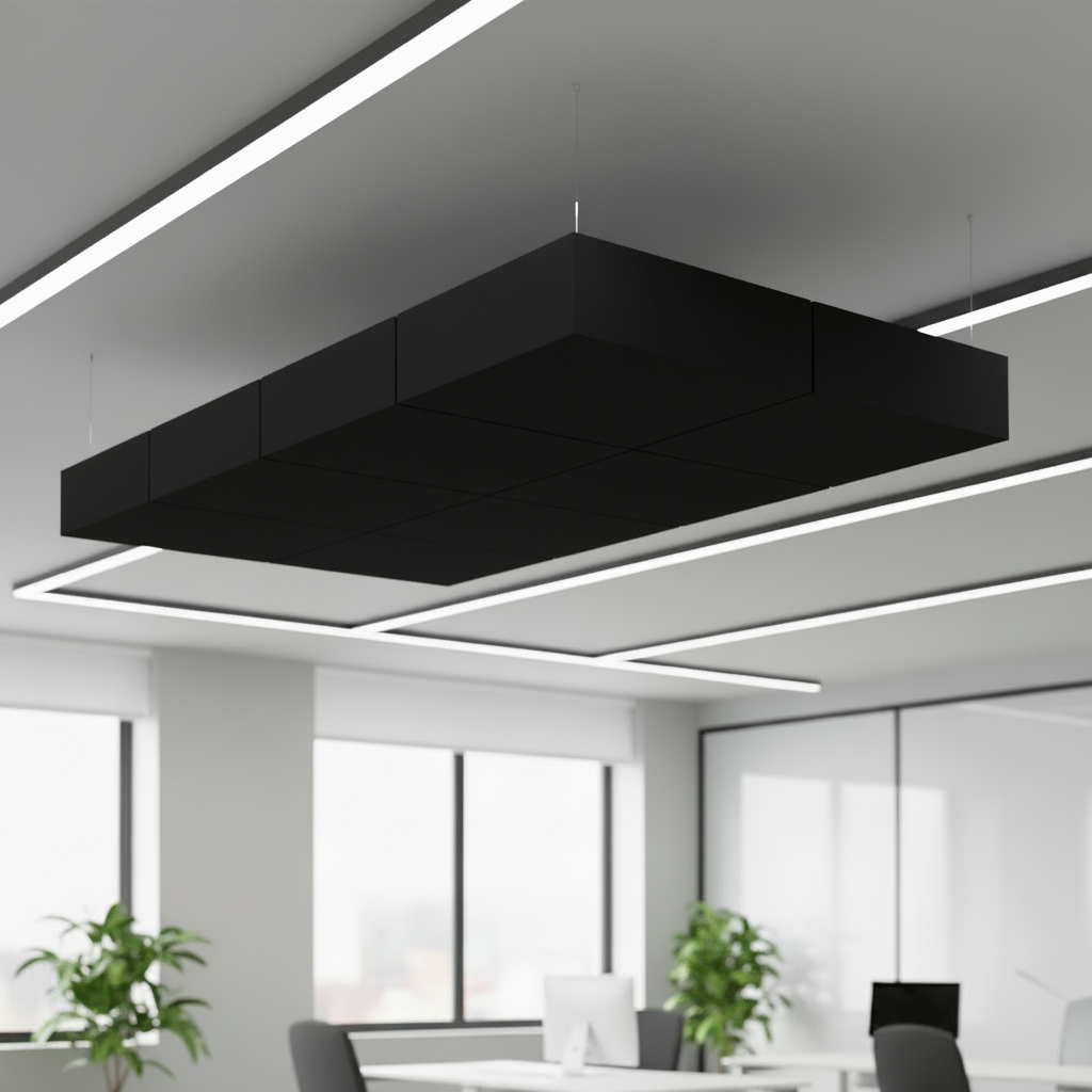 Acoustic Cloud Panels - Black