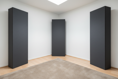 Room with Two Corner Bass Traps